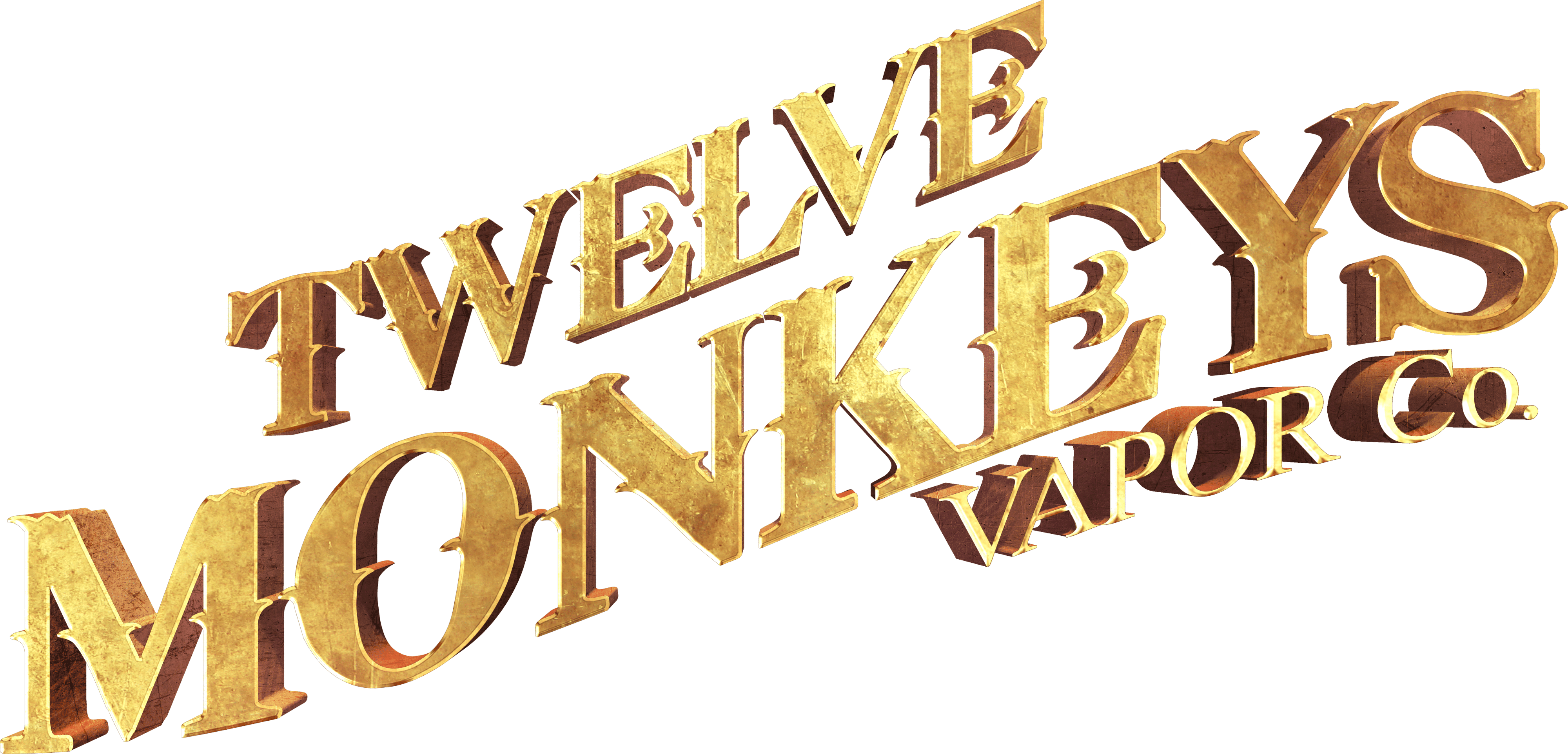 12 Monkeys Logo Canada 3d Gold